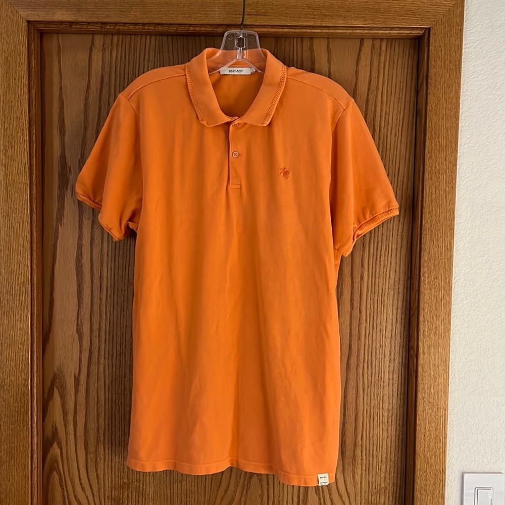 Sissy Boy Polo Light orange/melon color Size L EUC